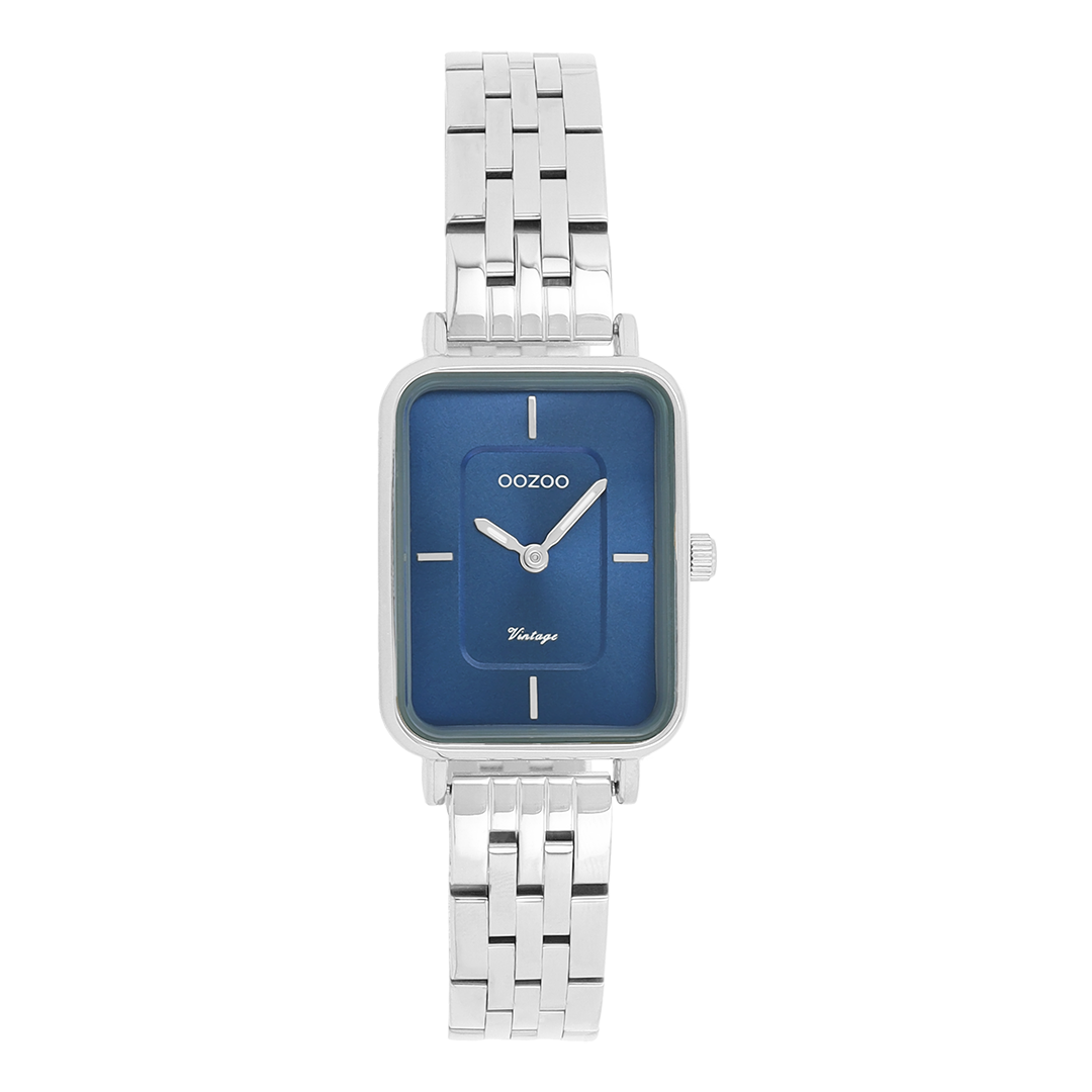 Silver coloured OOZOO watch with stainless steel bracelet - C20417