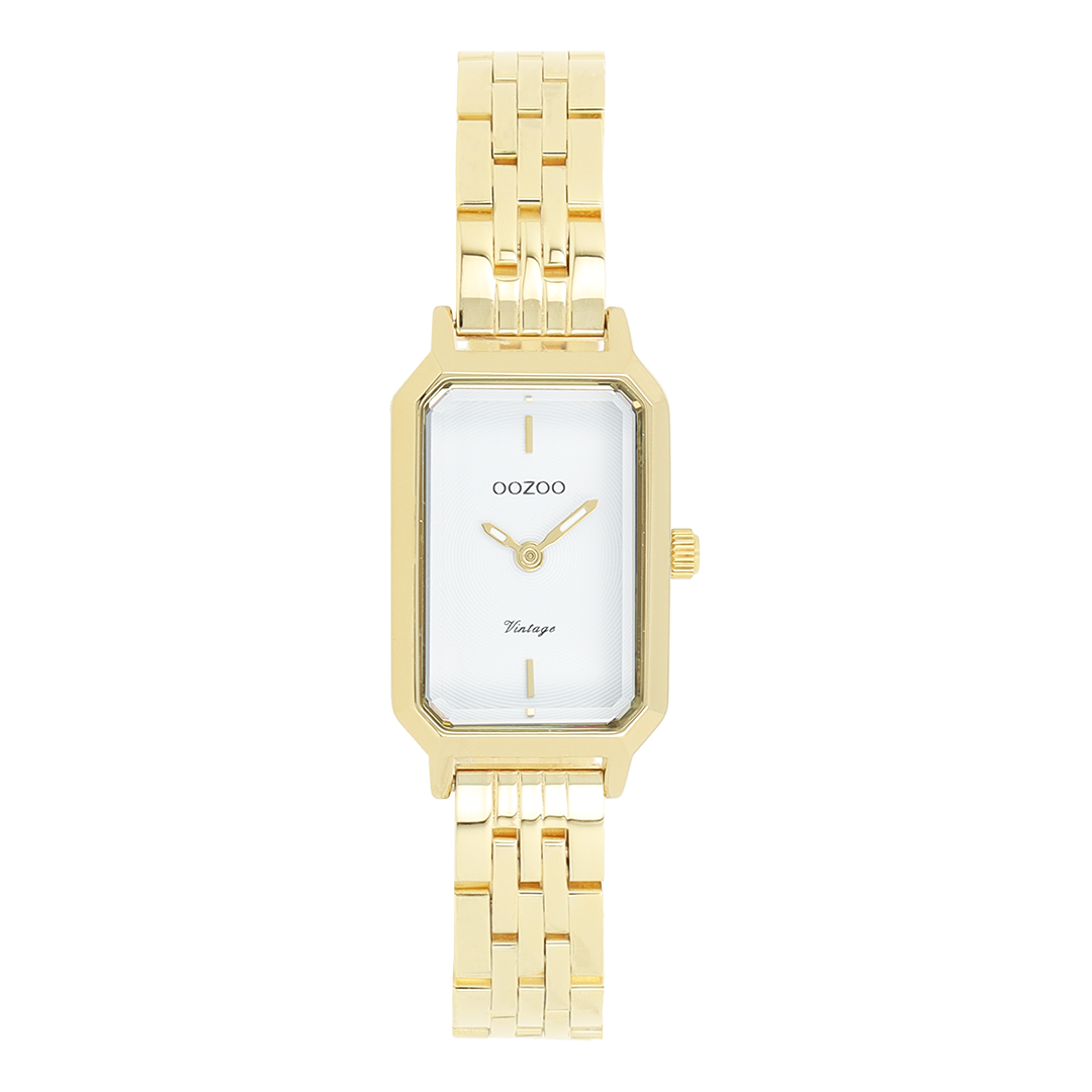 Gold coloured OOZOO watch with stainless steel bracelet - C20456