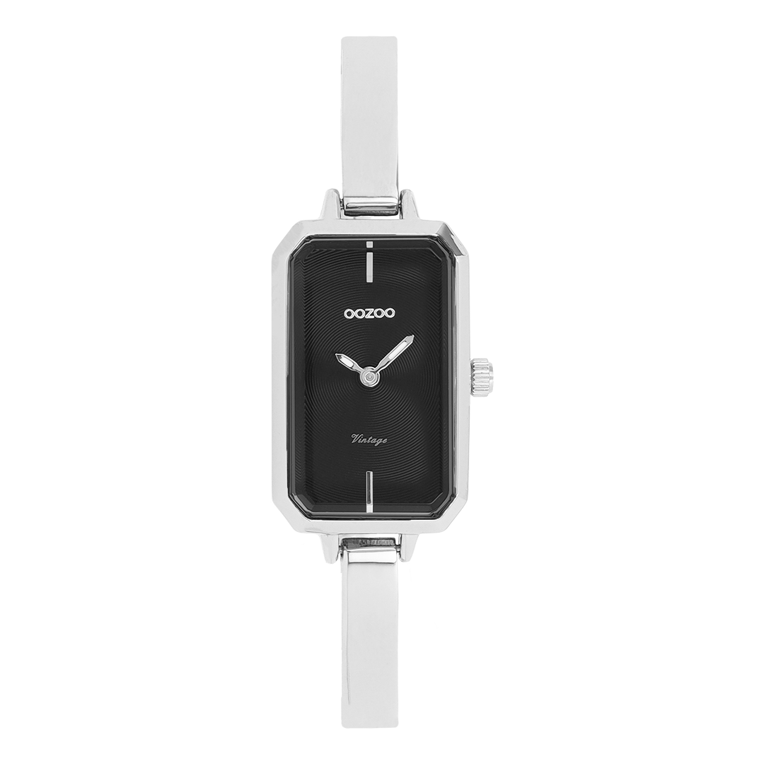OOZOO Montre en couleur argent avec jonc en couleur argent - C20466