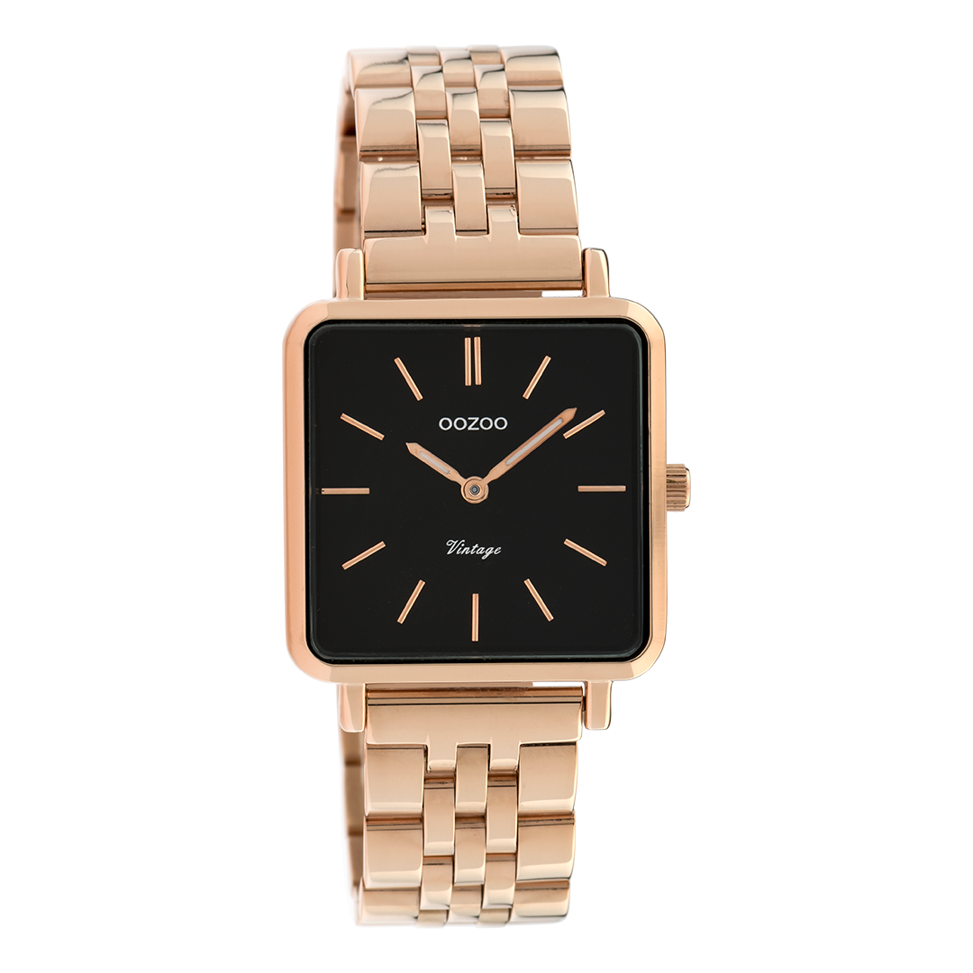 Rose gold coloured OOZOO watch with stainless steel bracelet - C9959